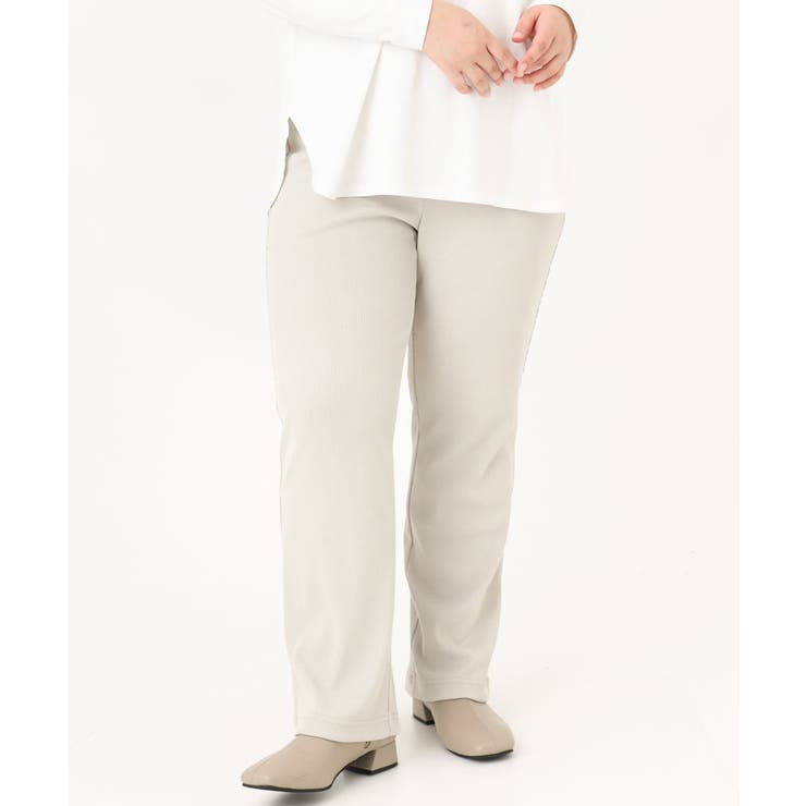 【大きいサイズ】リブジャージーパンツ | eur3 | 詳細画像1 