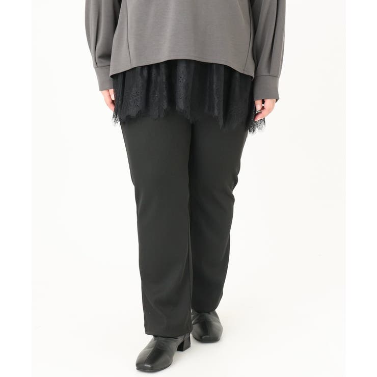 【大きいサイズ】リブジャージーパンツ | eur3 | 詳細画像19 