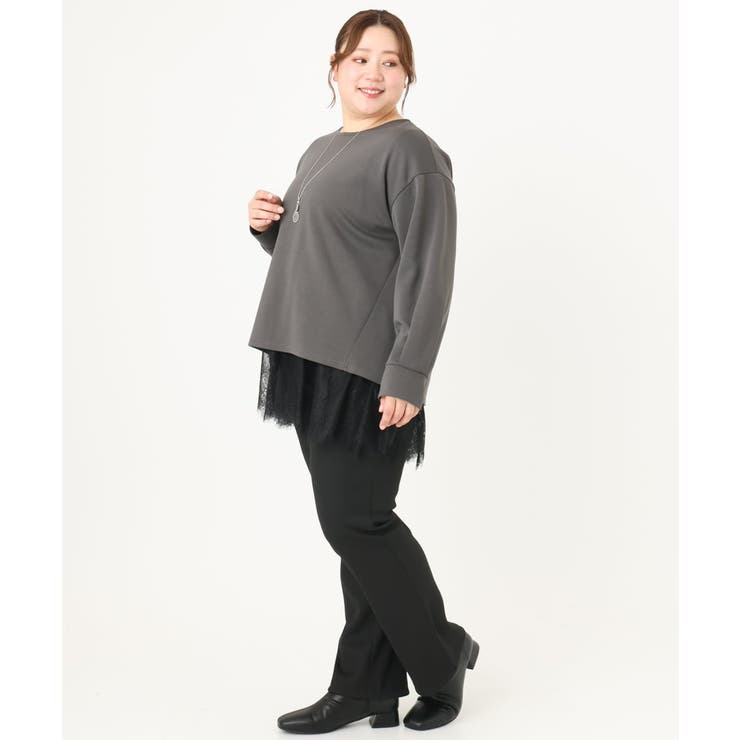 【大きいサイズ】リブジャージーパンツ | eur3 | 詳細画像22 