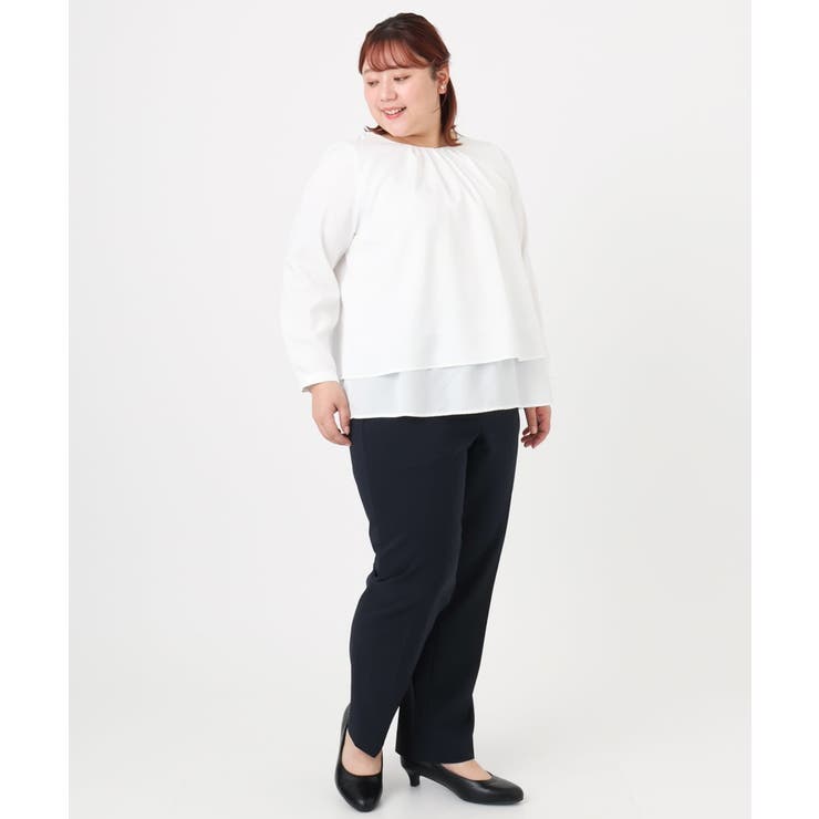 【大きいサイズ/11号サイズあり】Wクロスストレートパンツ | eur3 | 詳細画像13 