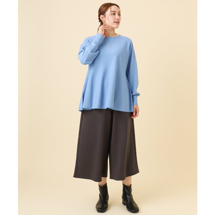 【大きいサイズ】ジャージーキュロットパンツ | eur3 | 詳細画像21 