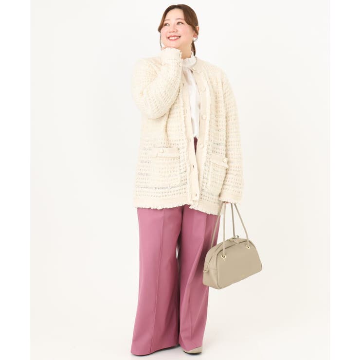 【大きいサイズ】ストレッチワイドパンツ | eur3 | 詳細画像17 