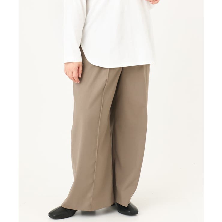 【大きいサイズ】ストレッチワイドパンツ | eur3 | 詳細画像23 