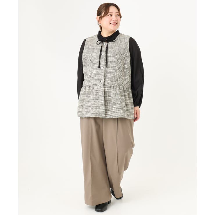 【大きいサイズ】ストレッチワイドパンツ | eur3 | 詳細画像29 