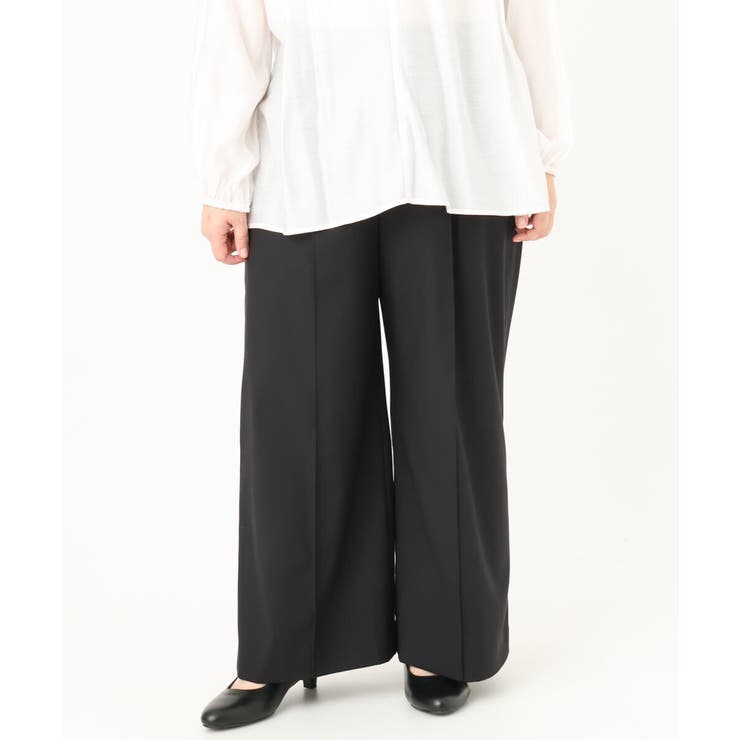 【大きいサイズ】ストレッチワイドパンツ | eur3 | 詳細画像33 