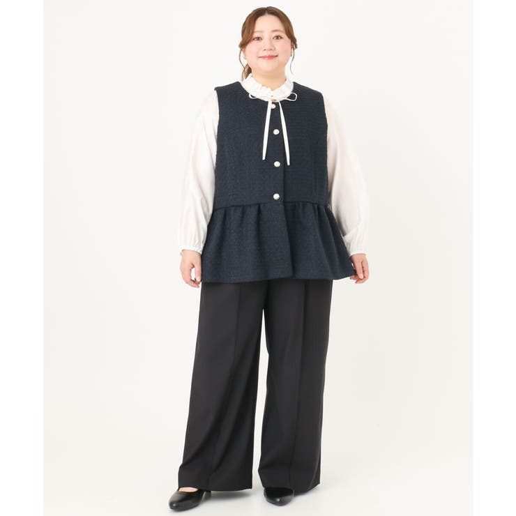 【大きいサイズ】ストレッチワイドパンツ | eur3 | 詳細画像38 