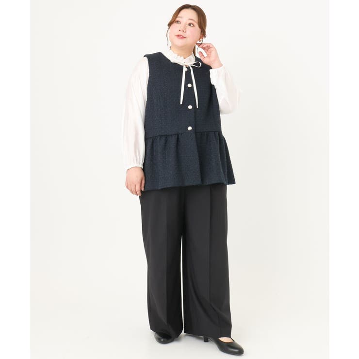 【大きいサイズ】ストレッチワイドパンツ | eur3 | 詳細画像39 