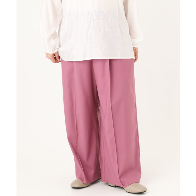 【大きいサイズ】ストレッチワイドパンツ | eur3 | 詳細画像5 