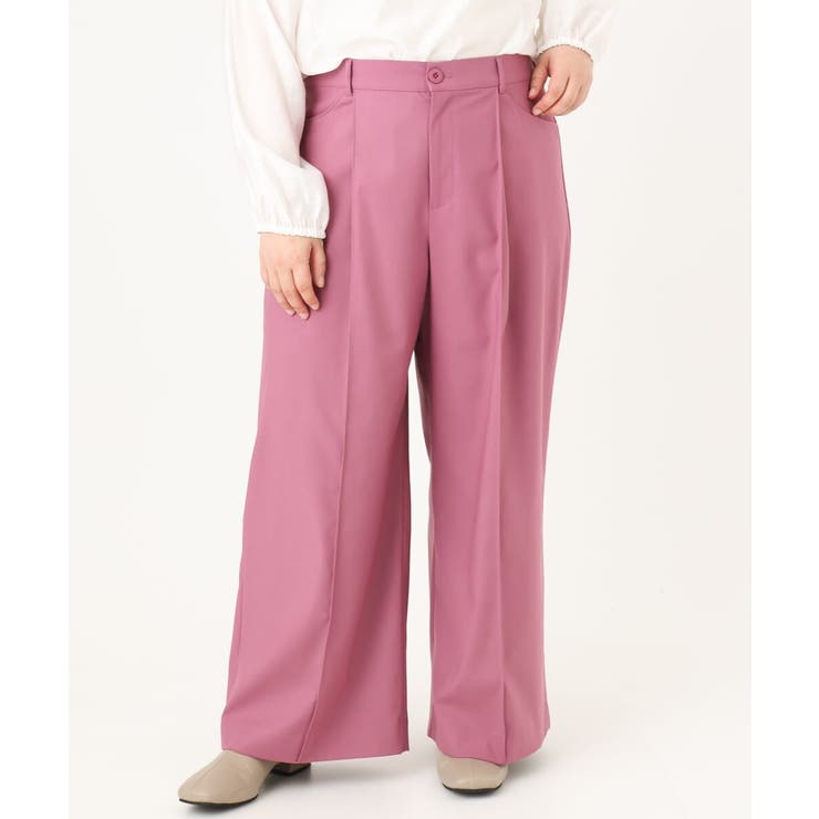 【大きいサイズ】ストレッチワイドパンツ | eur3 | 詳細画像6 