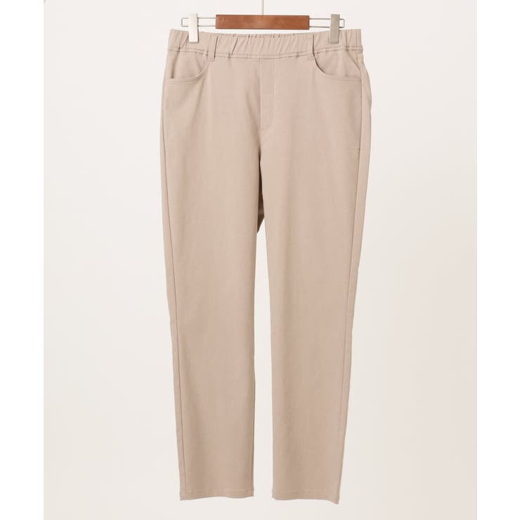 ベージュ(82) | 【大きいサイズ】ストレッチスリムパンツ | eur3