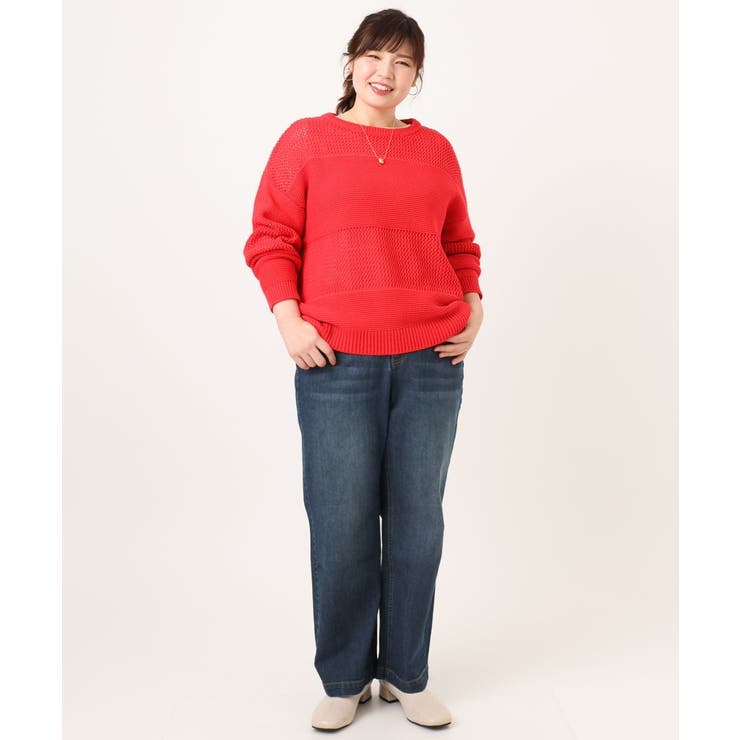 【大きいサイズ】ワイドストレートデニム | eur3 | 詳細画像20 