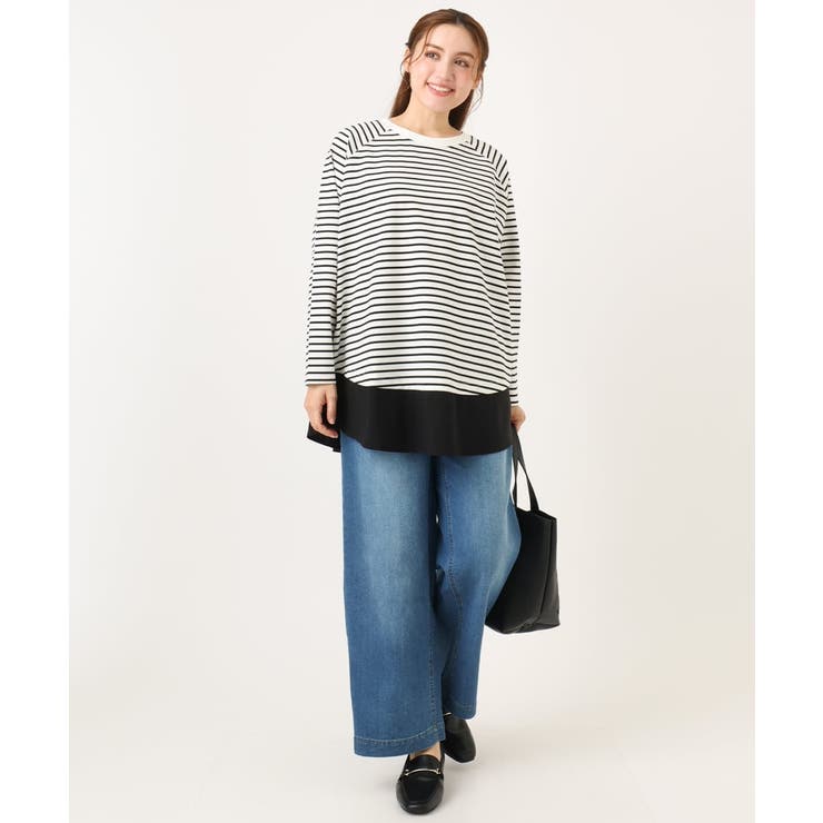 【大きいサイズ】ワイドストレートデニム | eur3 | 詳細画像8 