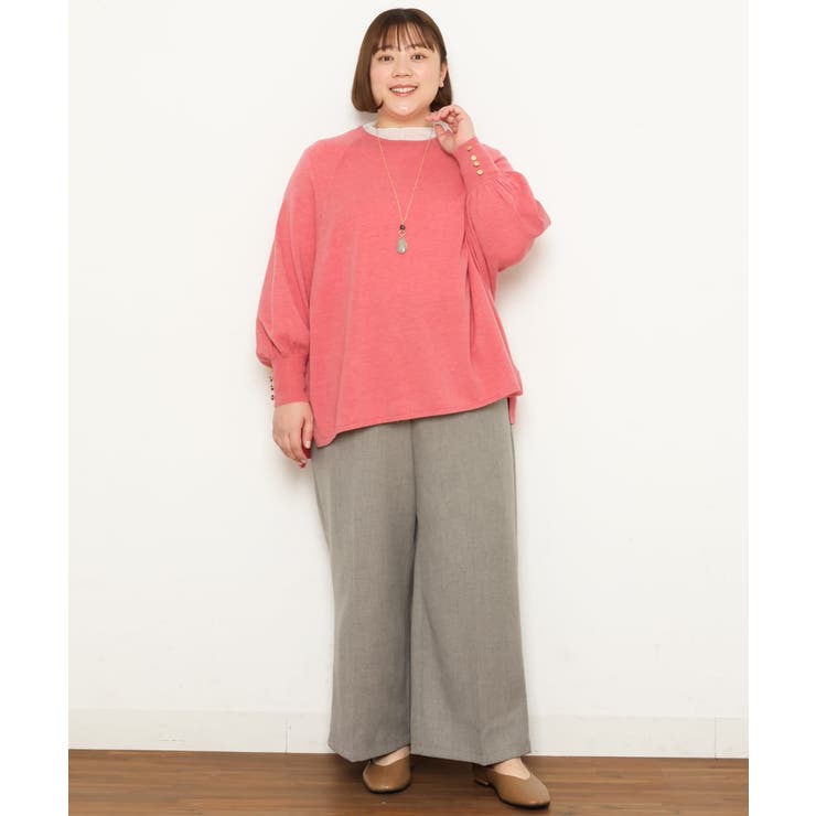 【大きいサイズ】センタープレスワイドパンツ | eur3 | 詳細画像27 