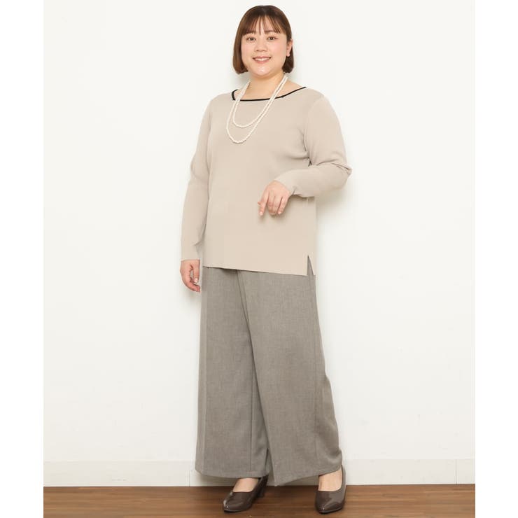 【大きいサイズ】センタープレスワイドパンツ | eur3 | 詳細画像29 