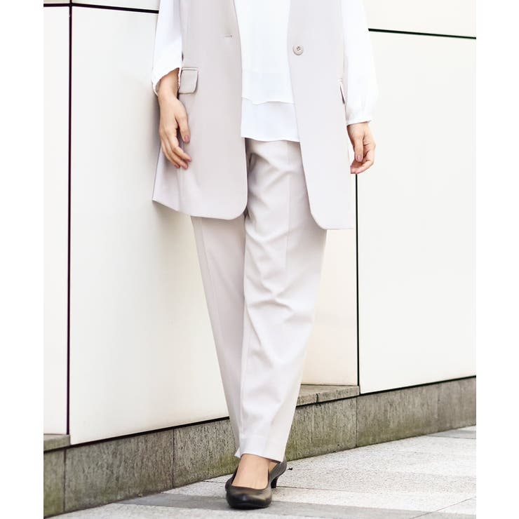 グレージュ(89) | Wクロスストレッチテーパードパンツ | eur3