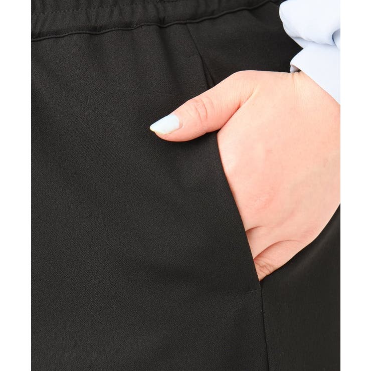 【大きいサイズ/11号サイズあり】カットジョーゼットストレートワイドパンツ | eur3 | 詳細画像10 