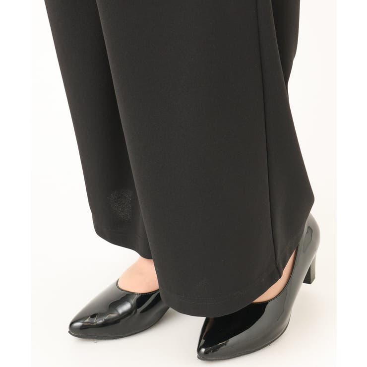 【大きいサイズ/11号サイズあり】カットジョーゼットストレートワイドパンツ | eur3 | 詳細画像11 