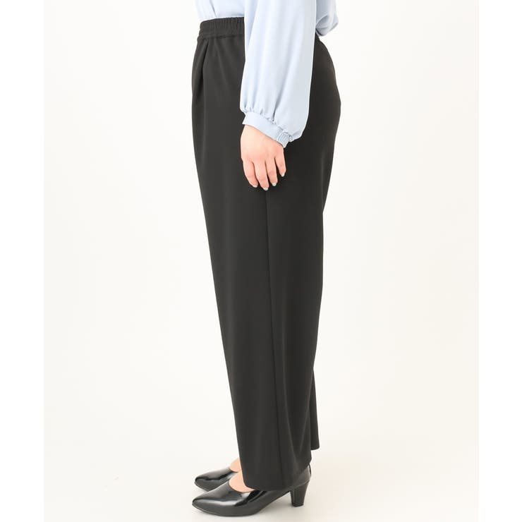 【大きいサイズ/11号サイズあり】カットジョーゼットストレートワイドパンツ | eur3 | 詳細画像7 