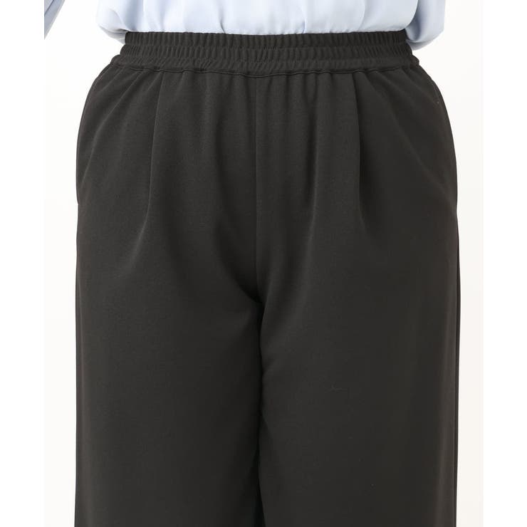 【大きいサイズ/11号サイズあり】カットジョーゼットストレートワイドパンツ | eur3 | 詳細画像9 