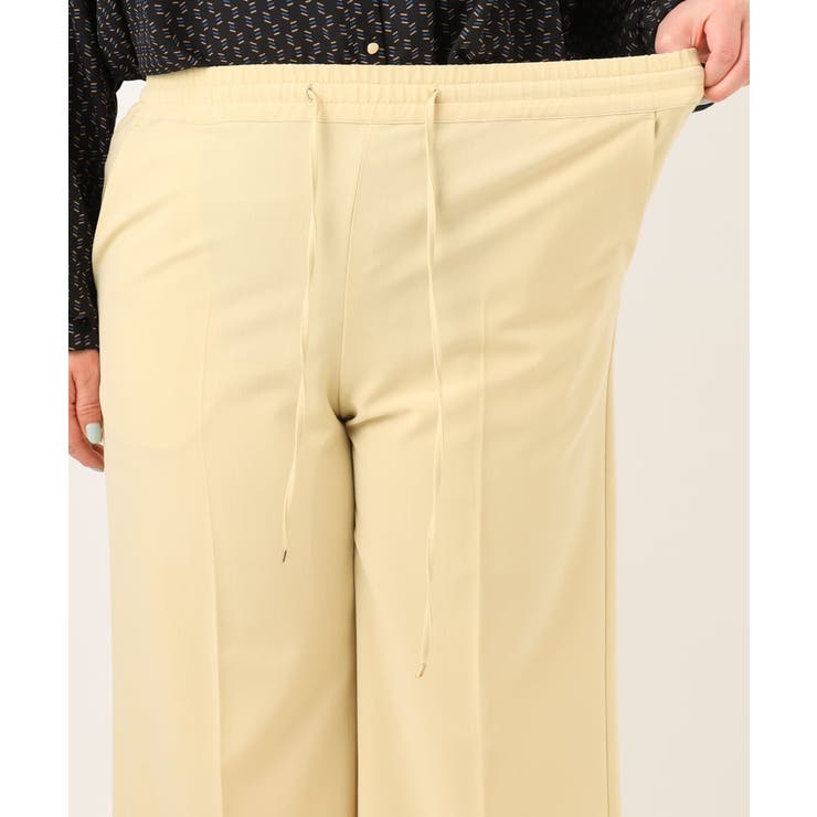 【大きいサイズ】センタープレスワイドパンツ | eur3 | 詳細画像11 