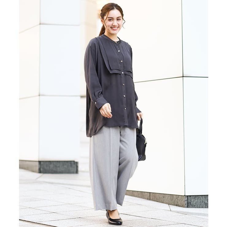 【大きいサイズ】センタープレスワイドパンツ | eur3 | 詳細画像19 