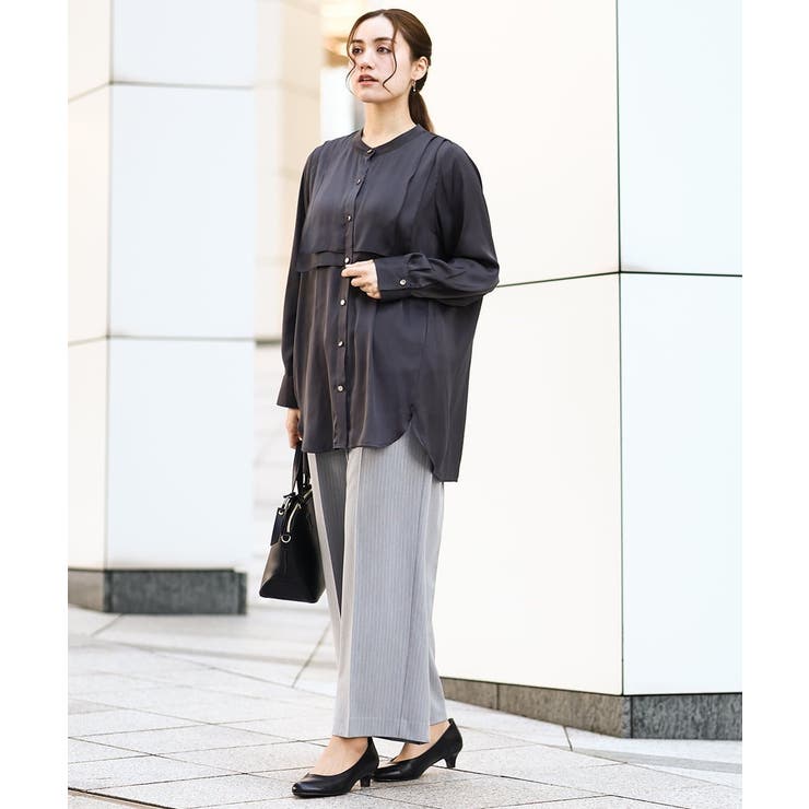 【大きいサイズ】センタープレスワイドパンツ | eur3 | 詳細画像20 