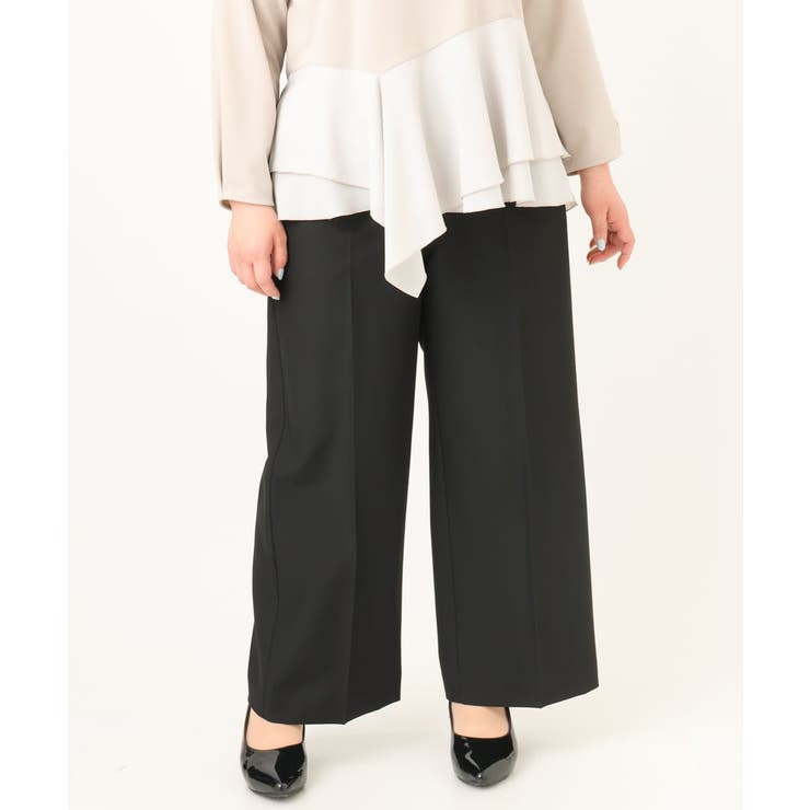 【大きいサイズ】センタープレスワイドパンツ | eur3 | 詳細画像27 
