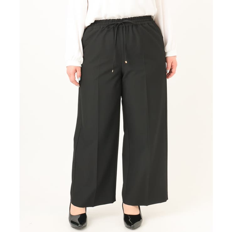 【大きいサイズ】センタープレスワイドパンツ | eur3 | 詳細画像28 