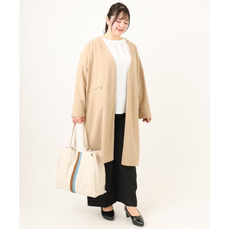 【大きいサイズ】センタープレスワイドパンツ | eur3 | 詳細画像32 