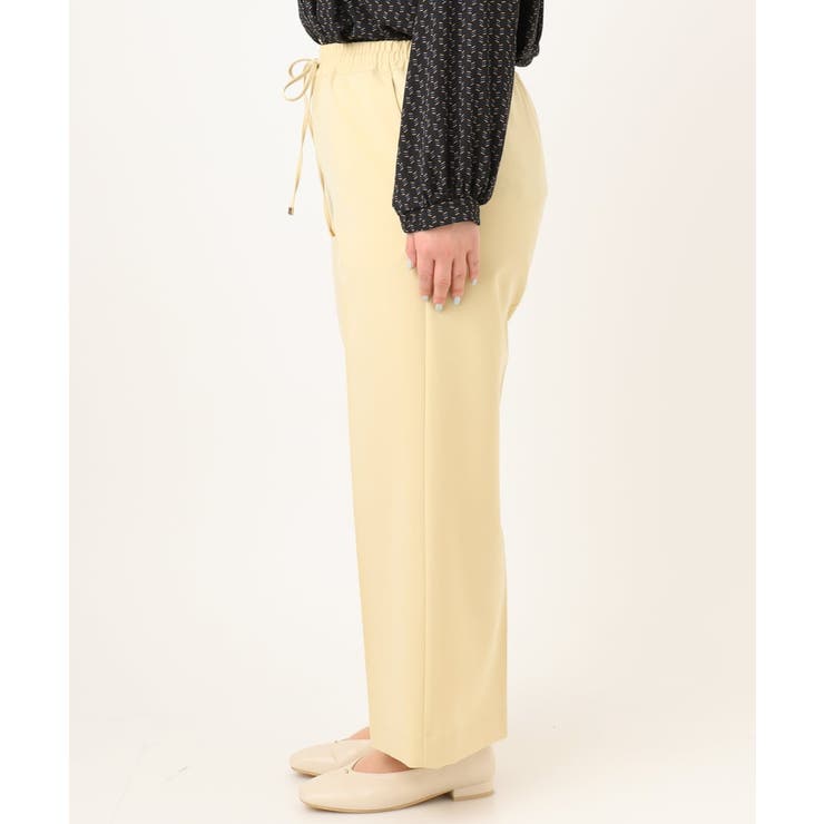 【大きいサイズ】センタープレスワイドパンツ | eur3 | 詳細画像4 