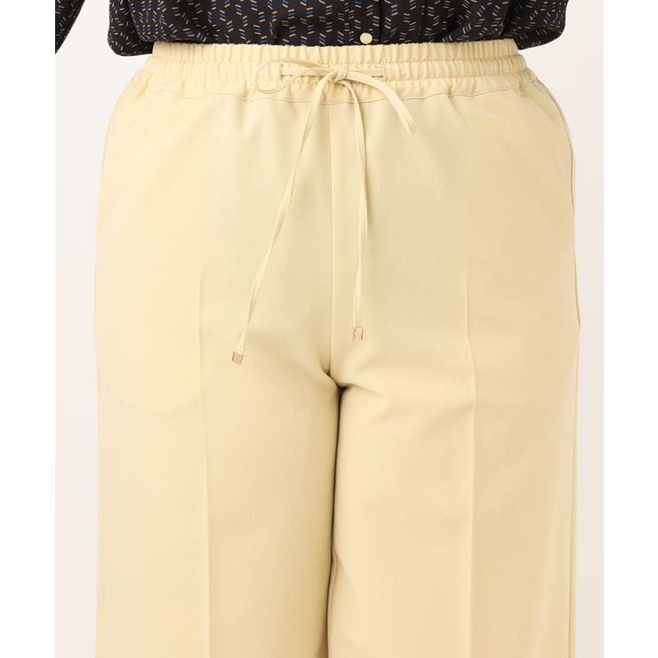 【大きいサイズ】センタープレスワイドパンツ | eur3 | 詳細画像7 