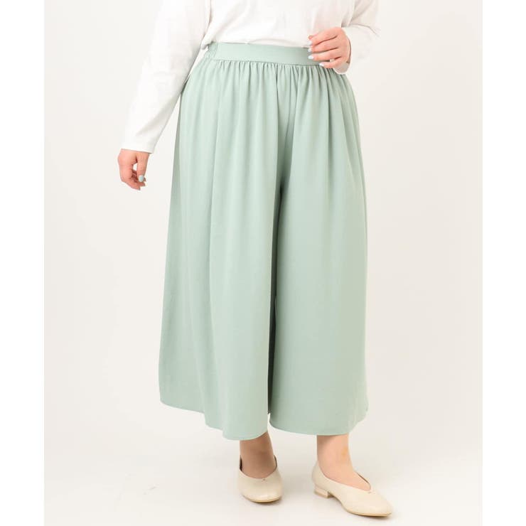 【大きいサイズ】ギャザーフレアパンツ | eur3 | 詳細画像11 