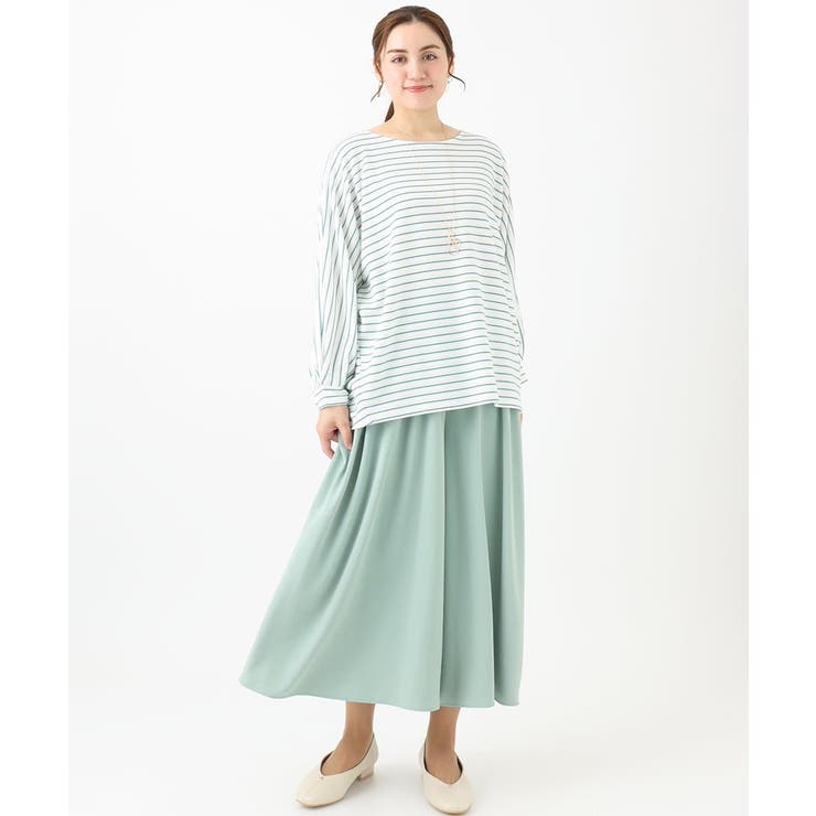 【大きいサイズ】ギャザーフレアパンツ | eur3 | 詳細画像2 