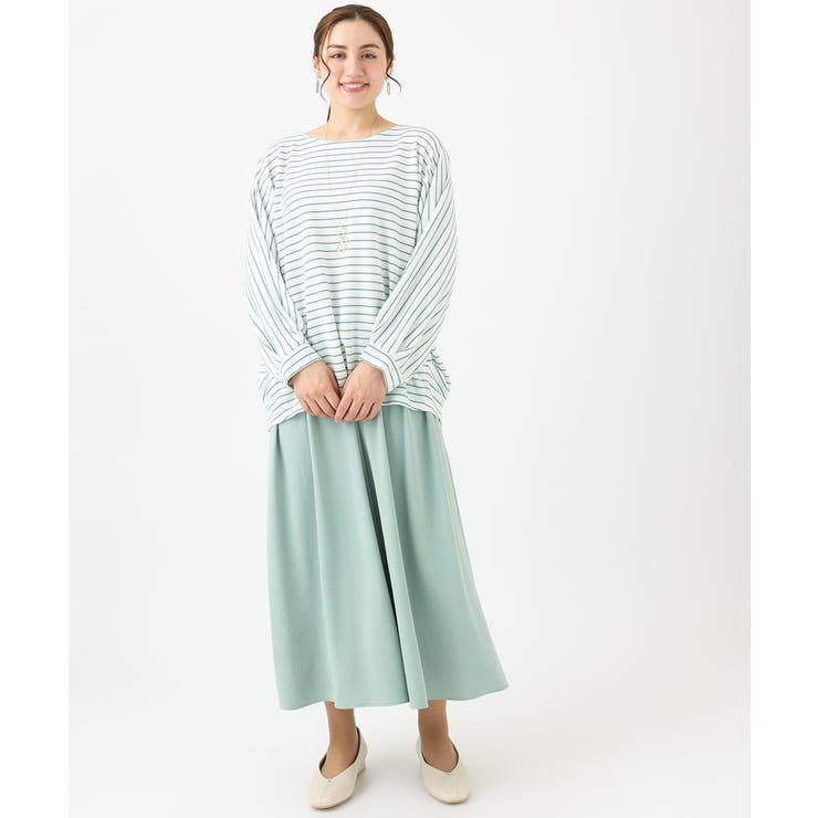 【大きいサイズ】ギャザーフレアパンツ | eur3 | 詳細画像3 