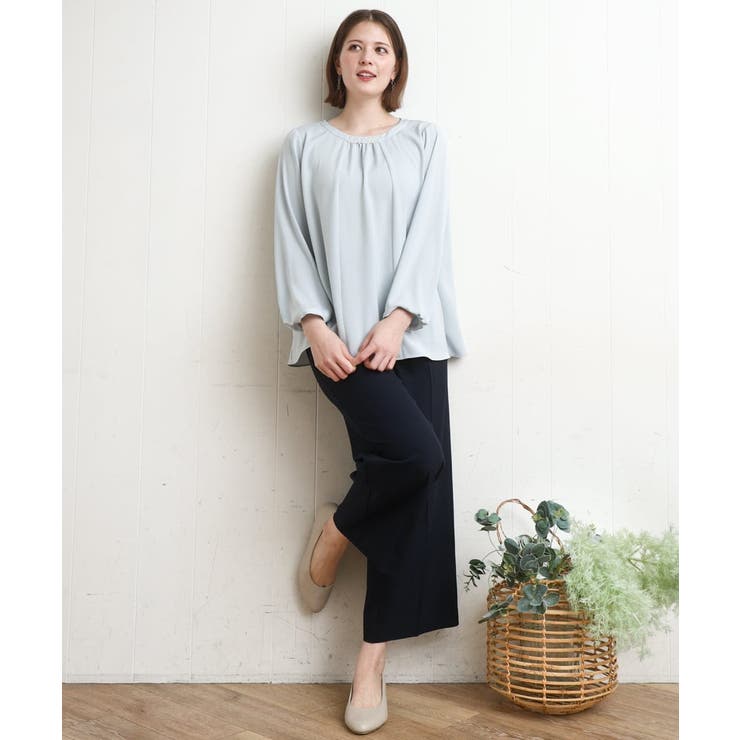 【大きいサイズ】センタープレスワイドパンツ | eur3 | 詳細画像19 