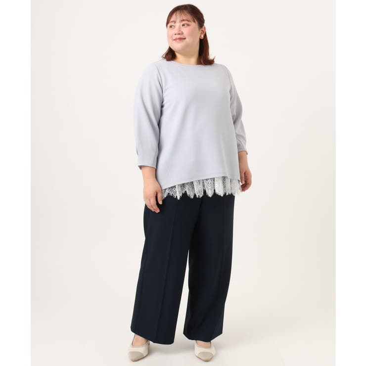 【大きいサイズ】センタープレスワイドパンツ | eur3 | 詳細画像21 