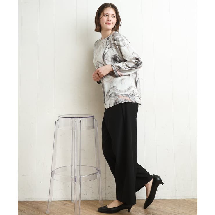 【大きいサイズ】センタープレスワイドパンツ | eur3 | 詳細画像34 