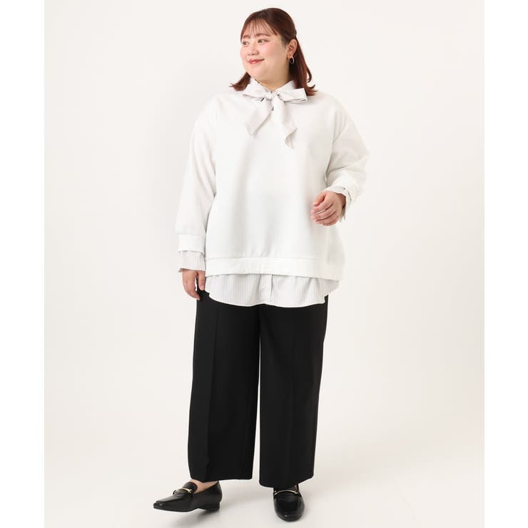 【大きいサイズ】センタープレスワイドパンツ | eur3 | 詳細画像39 