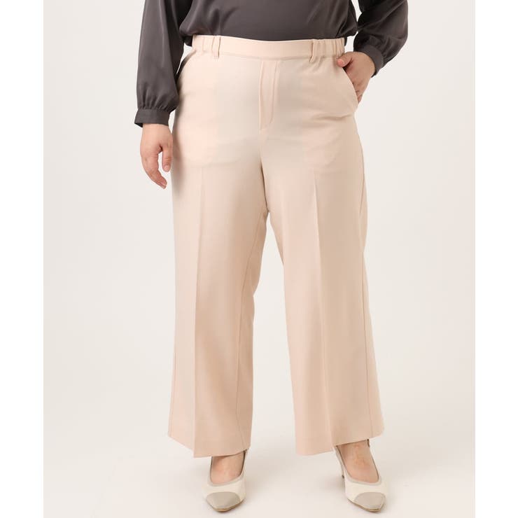 【大きいサイズ】センタープレスワイドパンツ | eur3 | 詳細画像8 