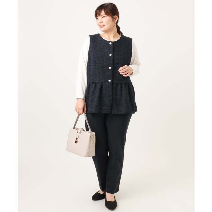 【大きいサイズ/11号サイズあり】Wクロステーパードパンツ | eur3 | 詳細画像4 