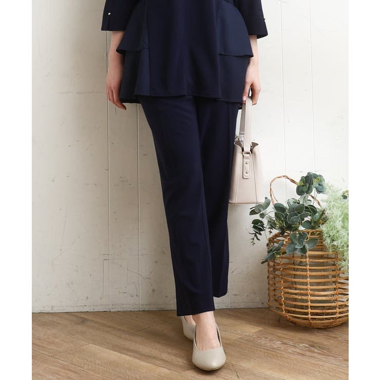 【大きいサイズ 11号サイズあり セットアップ対応】カットジョーゼットテーパード… | eur3 | 詳細画像1 