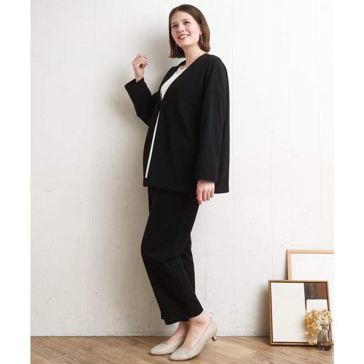 【大きいサイズ 11号サイズあり セットアップ対応】カットジョーゼットテーパード… | eur3 | 詳細画像20 