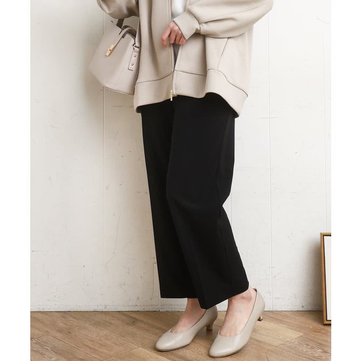 ブラック(94) | 【大きいサイズ 11号サイズあり セットアップ対応】カットジョーゼットテーパード… | eur3