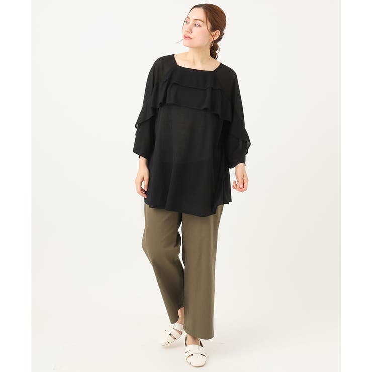 【大きいサイズ】ベイカーワイドストレートパンツ | eur3 | 詳細画像20 