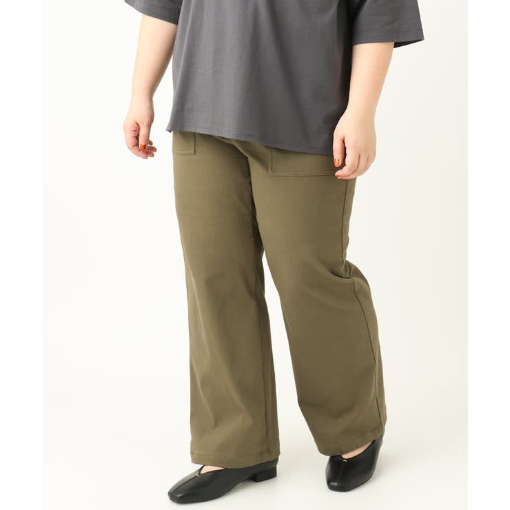 【大きいサイズ】ベイカーワイドストレートパンツ | eur3 | 詳細画像22 