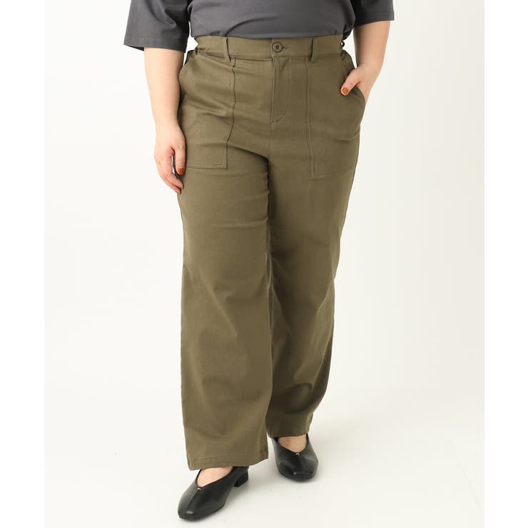 【大きいサイズ】ベイカーワイドストレートパンツ | eur3 | 詳細画像24 