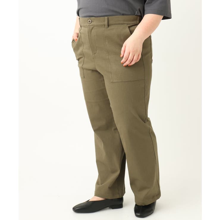 【大きいサイズ】ベイカーワイドストレートパンツ | eur3 | 詳細画像25 