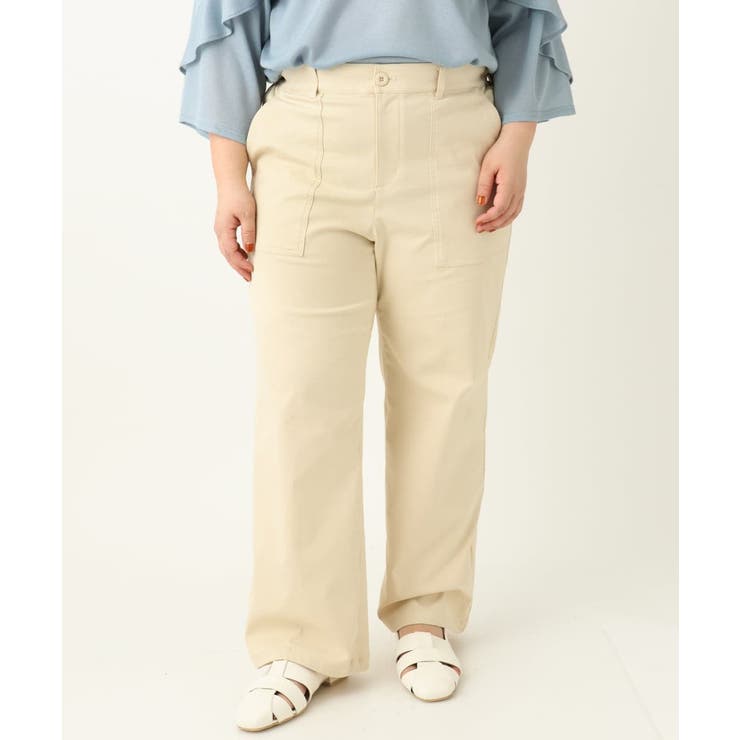 【大きいサイズ】ベイカーワイドストレートパンツ | eur3 | 詳細画像29 