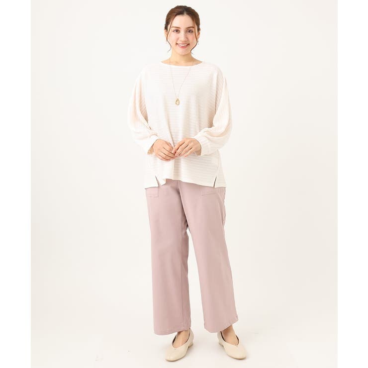 【大きいサイズ】ベイカーワイドストレートパンツ | eur3 | 詳細画像3 