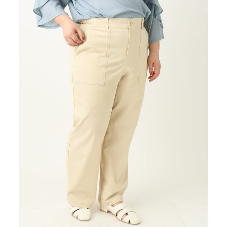 【大きいサイズ】ベイカーワイドストレートパンツ | eur3 | 詳細画像30 